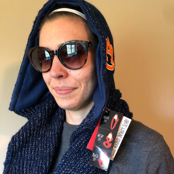 NWT Auburn University Hooded Infinity Scarf - Picture 2 of 8
